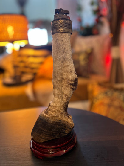 Vintage Zebra Leg Table Lighter